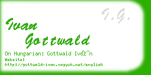 ivan gottwald business card